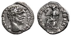 Ancient Coins - CLODIUS ALBINUS AR Denarius. EF-/VF+. AD 194. Rome.