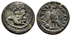 Ancient Coins - THYATEIRA (Lydia) AE14. EF-. Pseudo-autonomous issue. AD 193-211.