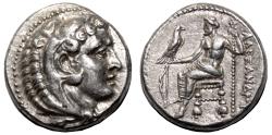 Ancient Coins - ALEXANDER III the Great AR Tetradrachm. LIFETIME Issue. EF/almost EF. Salamis mint.