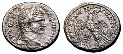 Ancient Coins - CARACALLA AR Tetradrachm. EF-/EF. Antioch mint. Eagle over Leg and Thigh.