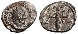 Ancient Coins - VICTORINUS Bi Antoninianus. EF/EF-. SILVERED. Colonia Agrippina mint. The health.