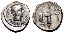 Ancient Coins - C. Norbanus AR Denarius. VF+/EF-. 83 BC. Venus.