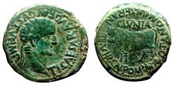 Ancient Coins - TIBERIUS AE As. VF+/EF-. Bull. NICE!