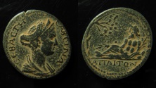 Ancient Coins - Mysia, Attaea. Sabina AE 25 mm. Superb coin & Ex-Rare!
