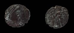 World Coins - Vandals, imitation of Late Roman coin. AE 11 mm. 