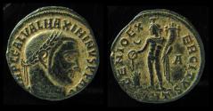 Ancient Coins - MAXIMINUS II, 310-313 AD. AE FOLLIS. GENIO EXERCITUS. Antioch Mint, Desert patina!!!