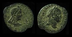 Ancient Coins - EGYPT, Alexandria.Vespasian 69 - 79 AD. Hemidrachm. Extremely Rare