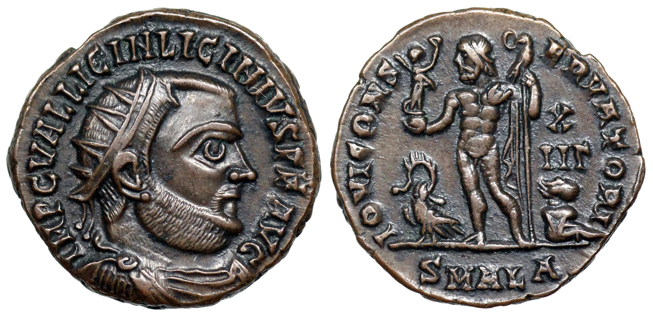 イマンイヴキャニスター Licinius I IOVI CONSERVATORI from Alexandria | Roman Imperial Coins