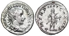 Ancient Coins - Gordian III P M TR P IIII COS II P P; Gordian in military dress from Rome