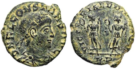 Ancient Coins - Constans VICTORIAE D D AVGG Q N N from Rome…Not in RIC