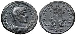 Ancient Coins - Constantine I VIRTVS EXERCIT from Thessalonica