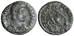 Ancient Coins - Constantius II FEL TEMP horseman from Siscia