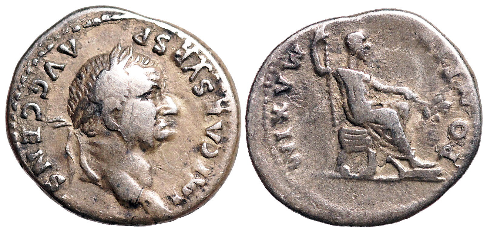 Vespasian PONTIF MAXIM from Rome | Roman Imperial Coins