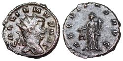 Ancient Coins - Gallienus AEQVITAS AVG from Rome… retrograde N