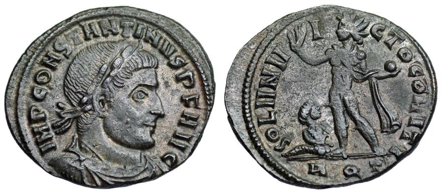 Constantine SOL from Aquileia...with captive | Roman Imperial Coins