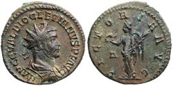 Ancient Coins - Diocletian VICTORIA AVG from Lyon…sole reign
