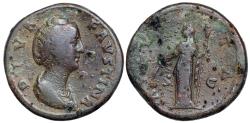 Ancient Coins - Faustina I AVGVSTA Ceres sestertius from Rome
