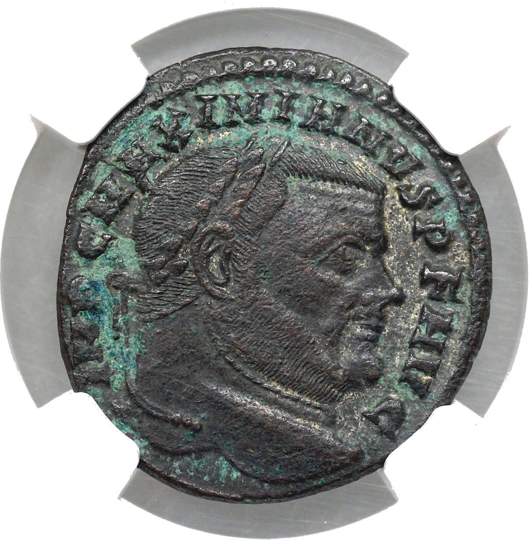 Maximianus CONSERVATORES VRB SVAE from Rome…NGC slab Roman Imperial Coins