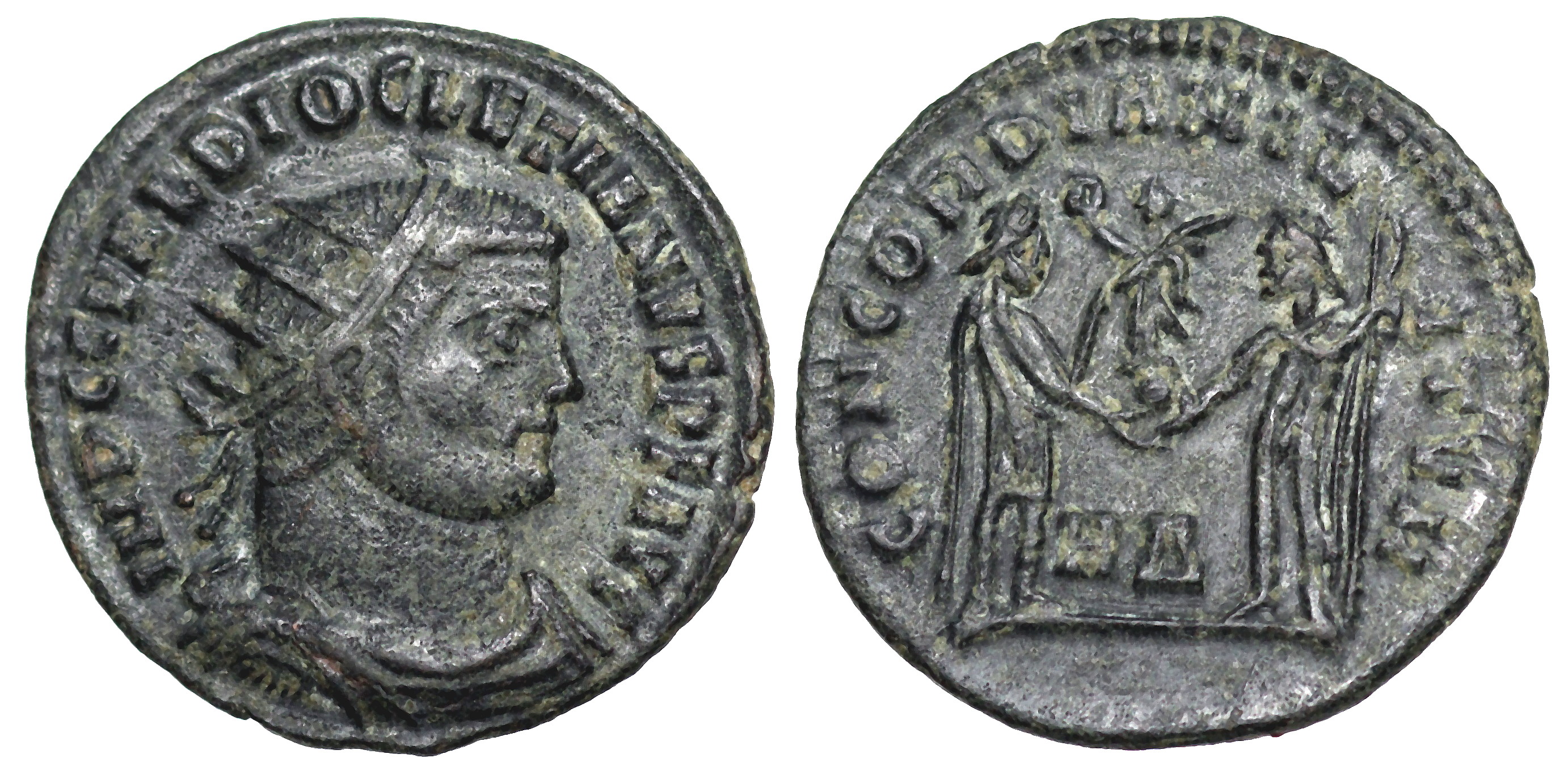 Diocletian CONCORDIA MILITVM from Heraclea | Roman Imperial Coins