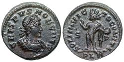 Ancient Coins - Crispus SOLI INVICTO from London