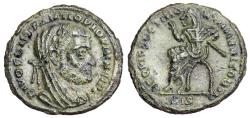 Ancient Coins - Constantius I REQVIES OPTIMORVM MERITORVM posthumous issue from Siscia