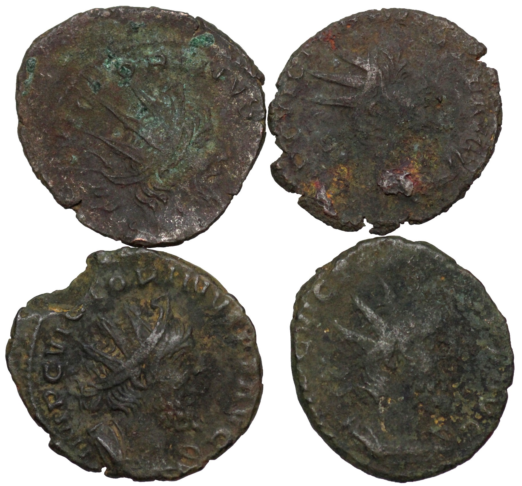 4 Victorinus coins from 1833 Mildenhall Hoard Price Roman Imperial Coins
