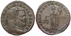 Ancient Coins - Maximianus SACRA MON VRB AVGG ET CAESS N N from Rome...Not in RIC