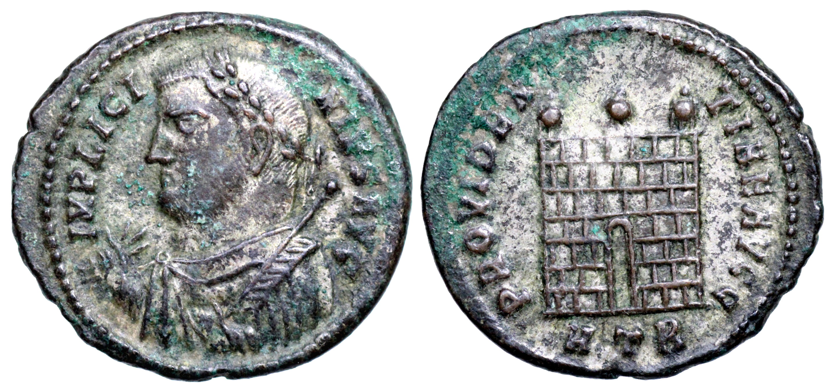 Licinius I campgate from Heraclea | Roman Imperial Coins