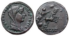 Ancient Coins - Constantine I posthumous issue from Alexandria...Emperor in quadriga with hand of God