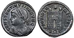 Ancient Coins - Constantine II campgate from Rome