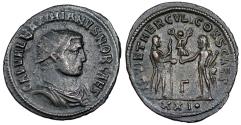 Ancient Coins - Galerius IOVI ET HERCVLI CONSER CAES from Antioch