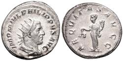 Ancient Coins - Philip I AEQVITAS AVGG; Aequitas from Rome
