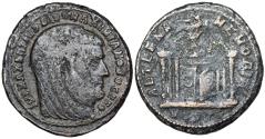 Ancient Coins - Galerius AETERNAE MEMORIAE posthumous issue struck by Maxentius