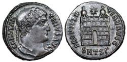 Ancient Coins - Constantine I campgate from Thessalonica