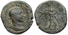 Ancient Coins - Philip I VICTORIA AVG sestertius from Rome