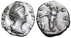Ancient Coins - Faustina I AVGVSTA; Vesta from Rome