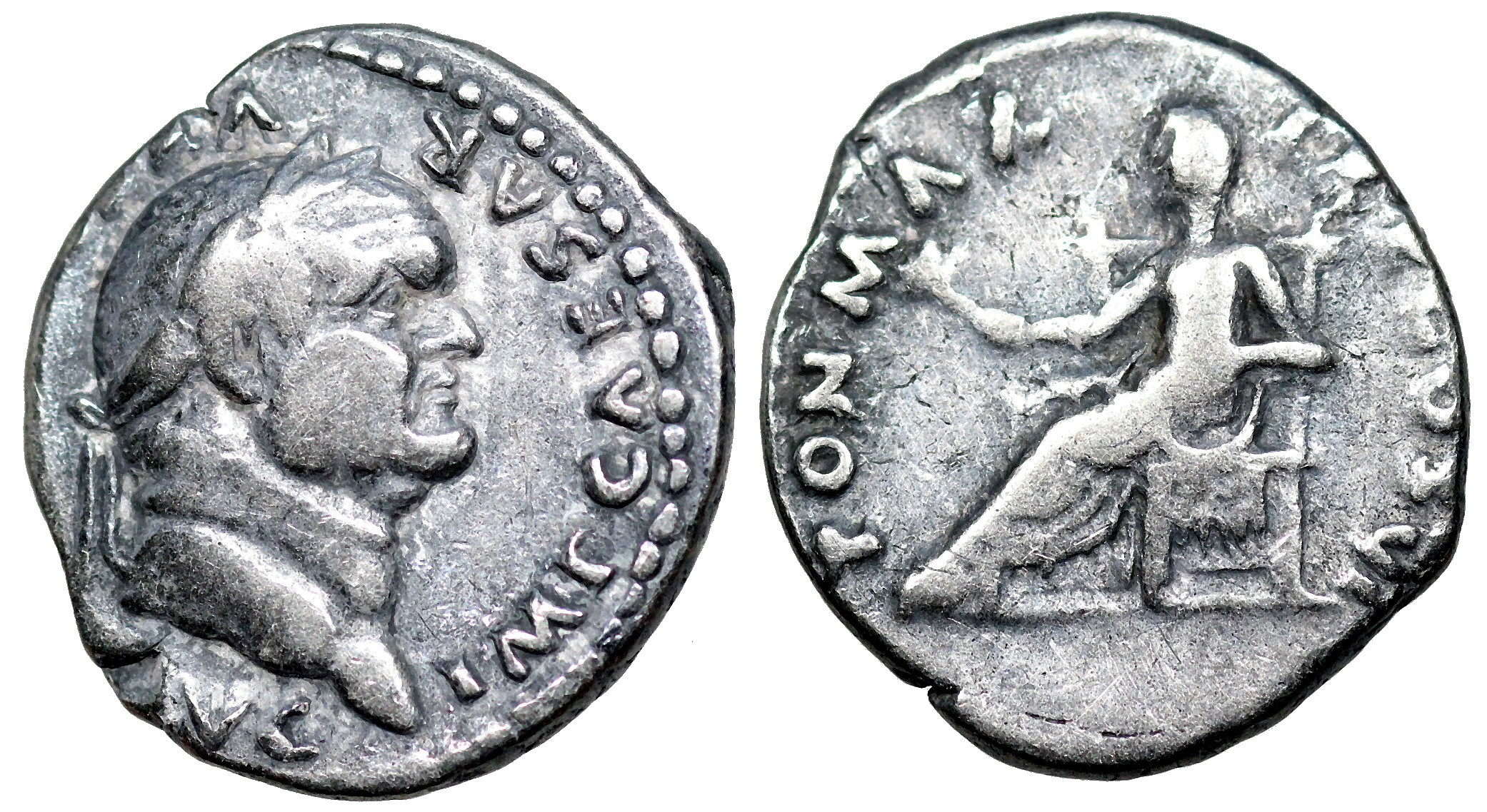 Vespasian PON MAX TR P COS VI; Pax from Rome | Roman Imperial Coins