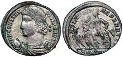 Ancient Coins - Constantius II FEL TEMP two captives from Constantinople