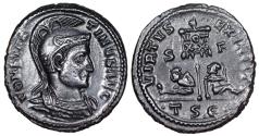 Ancient Coins - Constantine I VIRTVS EXERCIT from Thessalonica