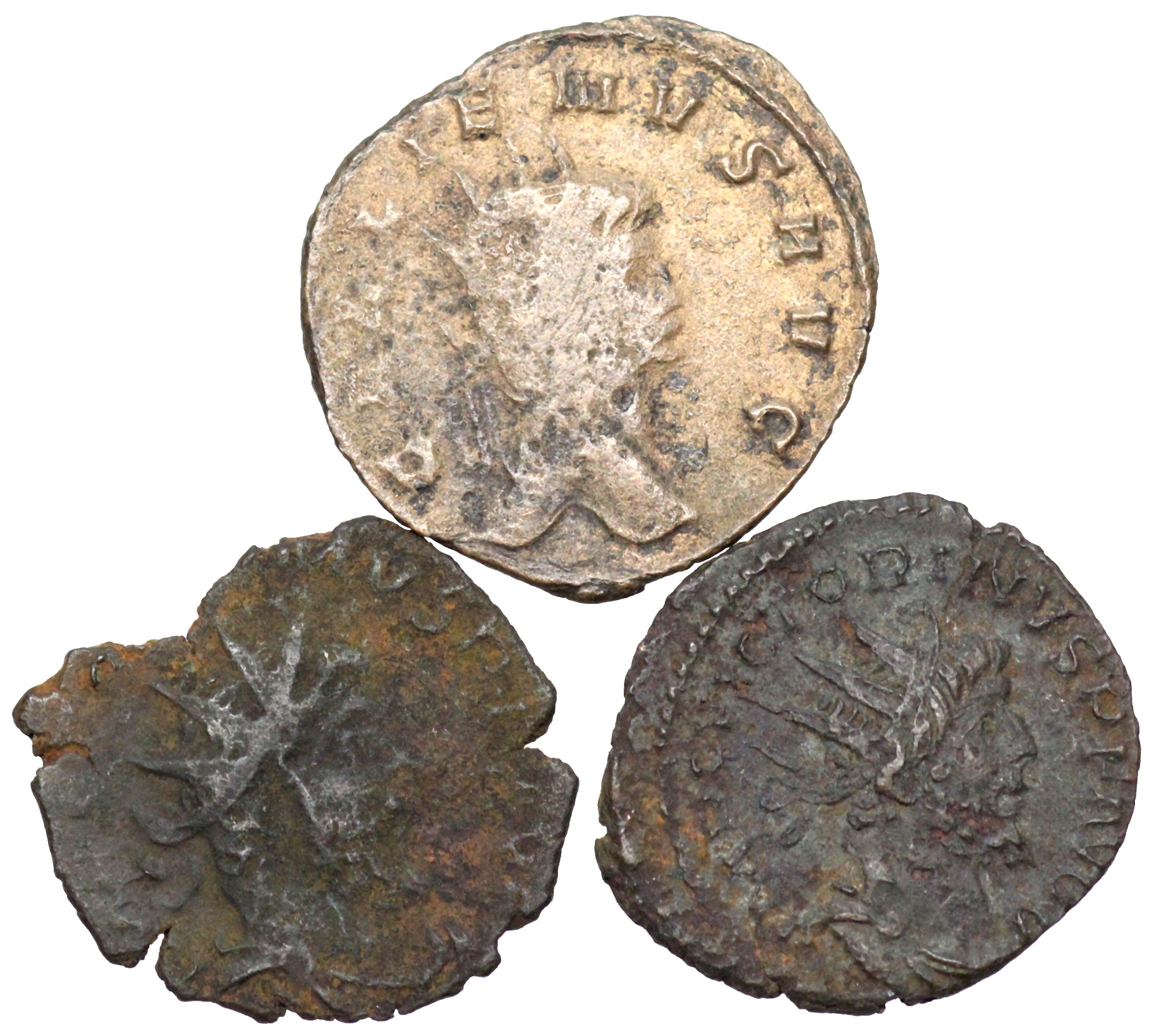 3 coins from 1833 Mildenhall Hoard Roman Imperial Coins