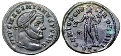 Ancient Coins - Maximianus GENIO POPVLI ROMANI from Ticinum