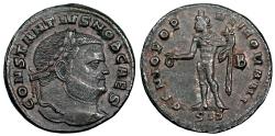 Ancient Coins - Constantius I GENIO POPVLI ROMANI from Siscia