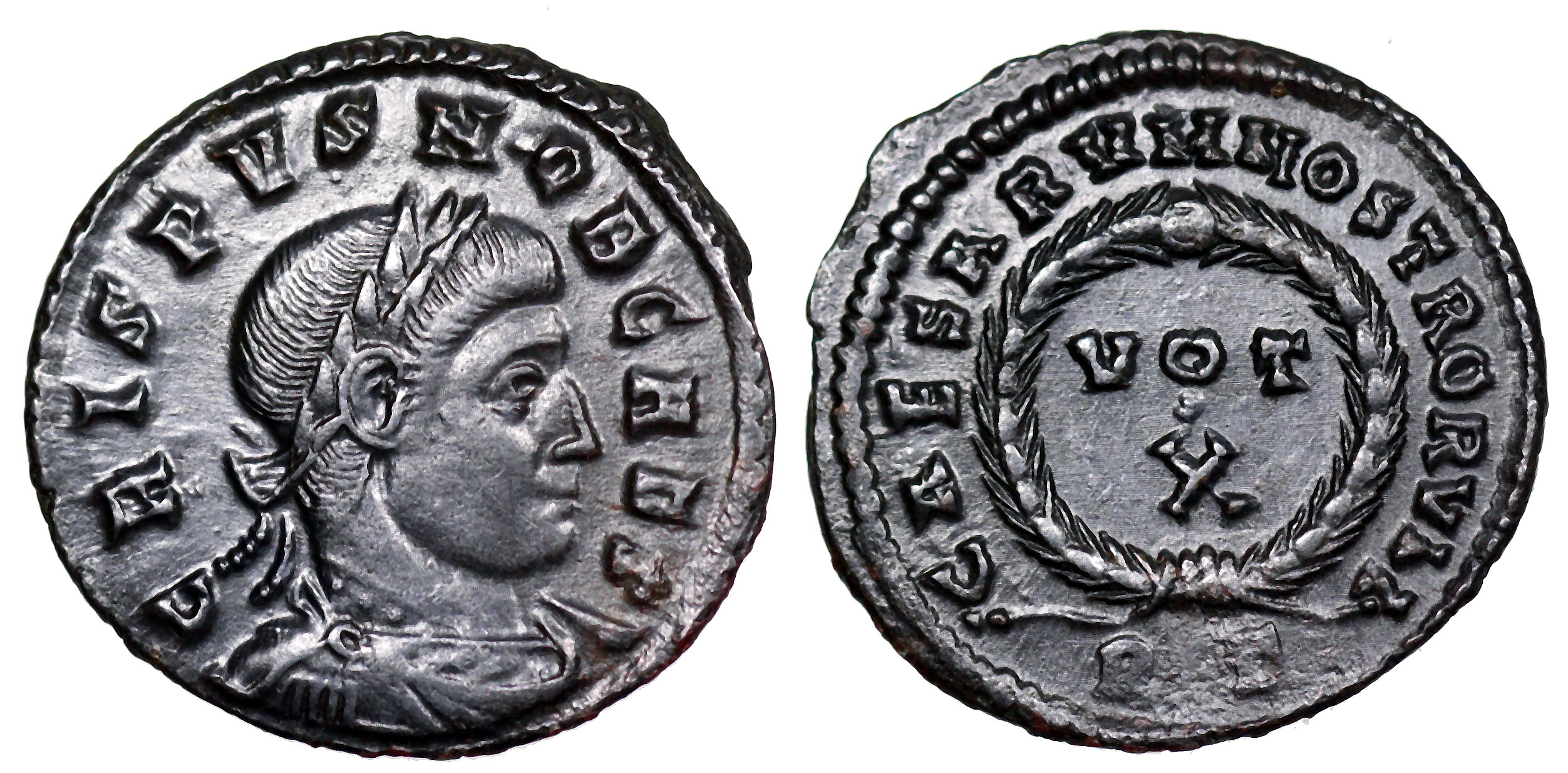 Crispus VOT X From Rome Roman Imperial Coins Crispus VOT X From Rome Roman Imperial Coins