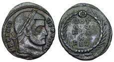 Ancient Coins - Maxentius VOT Q Q MVL X FEL from Rome