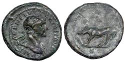 Ancient Coins - Trajan quadrans she-wolf reverse from Rome
