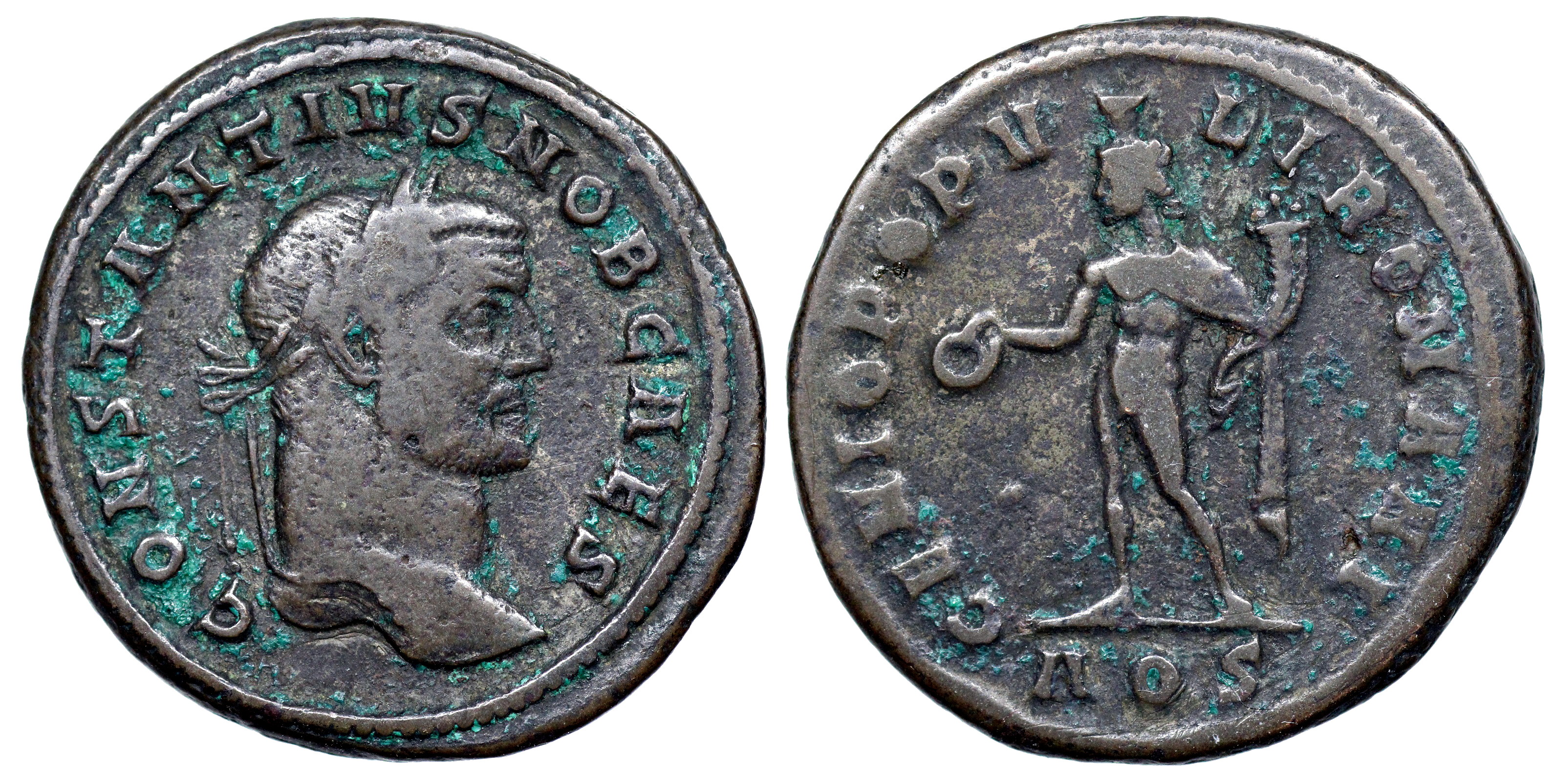 Constantius I GENIO POPVLI ROMANI from Aquileia | Roman Imperial Coins