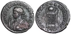 Ancient Coins - Constantine II BEATA TRANQVILLITAS from Trier…imperatorial gestus