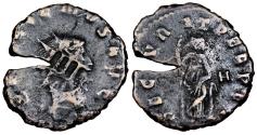 Ancient Coins - Gallienus SECVRIT PERPET…overstruck as 4 maravedis in 1600’s under Philip IV of Spain