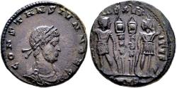 Ancient Coins - Constans as IVN GLORIA EXERCITVS from Heraclea