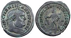 Ancient Coins - Maximianus SACRA MONET AVGG ET CAESS NOSTR from Ticinum
